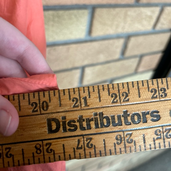 J. McLaughlin Embroidered Tunic Blouse Silk Blend Orange Long Sleeve Size 8 - Picture 6 of 6